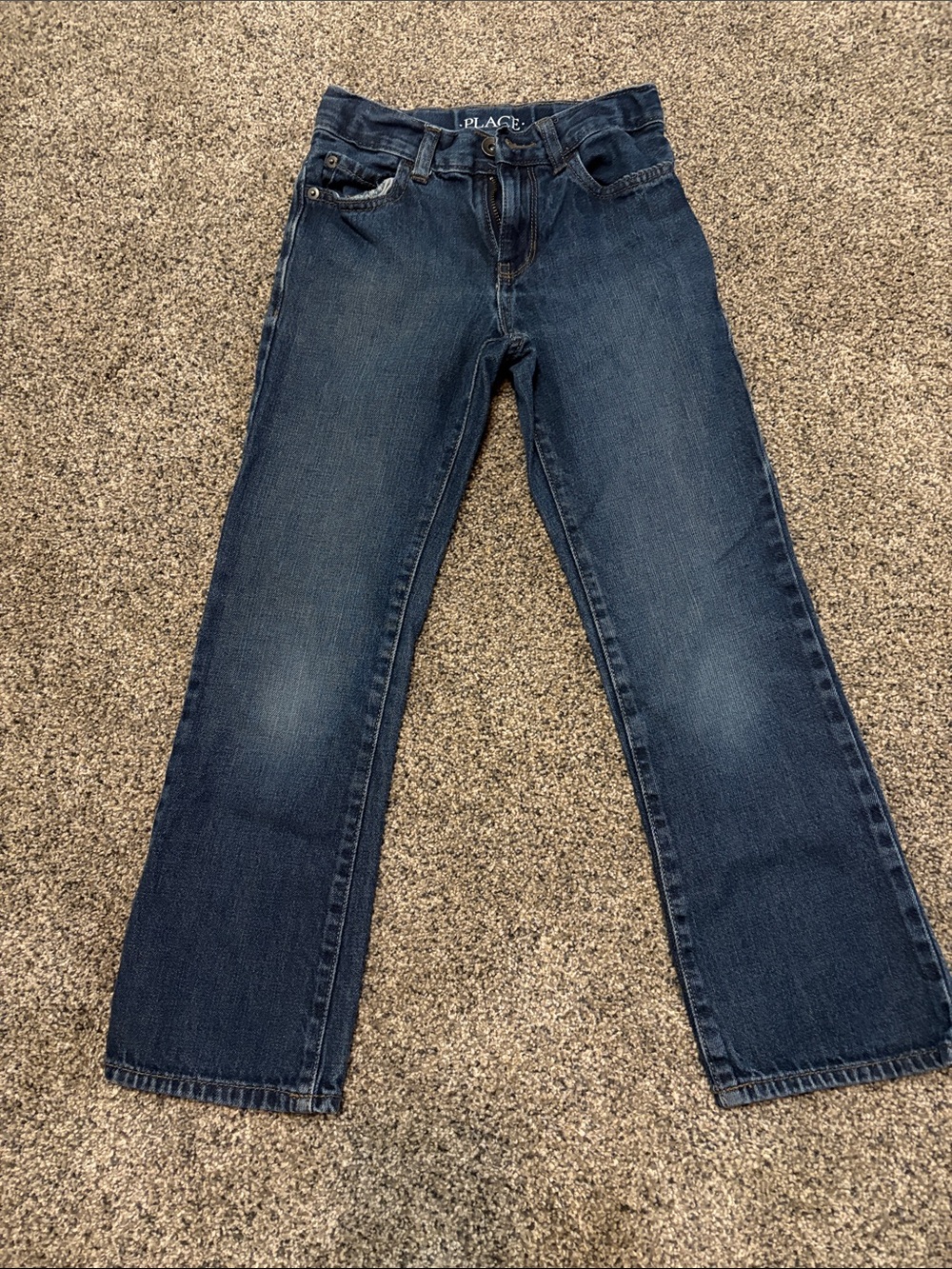 Boys The Children's Place Dark Blue Straight Leg Jeans Size 8S